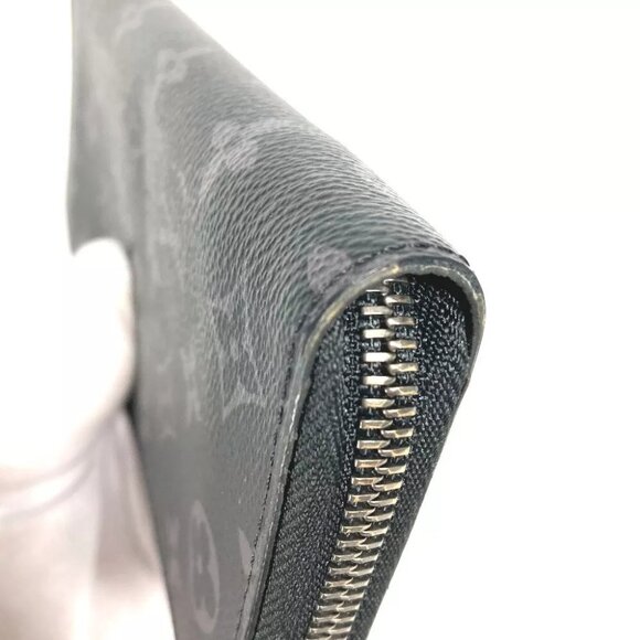 LOUIS VUITTON MonogramEclipse Zippy Wallet Vertical Zip Around Long Wallet - Picture 10 of 13